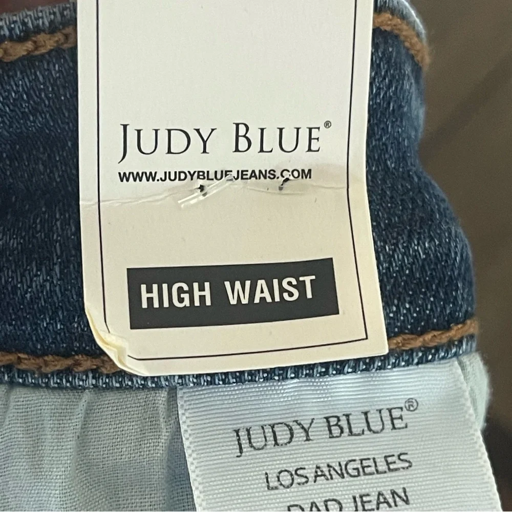 Judy Blue Kaylee High Waist Distressed Dad Jeans NWT Size 7/28 - Picture 10 of 15